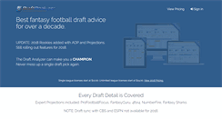 Desktop Screenshot of draftanalyzer.com